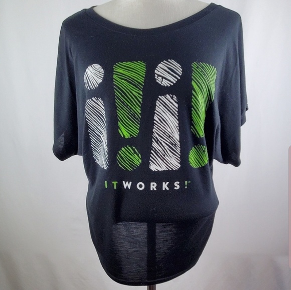 ItWorks Black Logo Shirt Size Small. - Picture 2 of 4